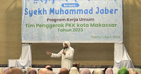Perkuat Imtaq, TP PKK Kota Makassar Gelar Pengajian Ramadhan bersama Syekh Muhammad Jaber