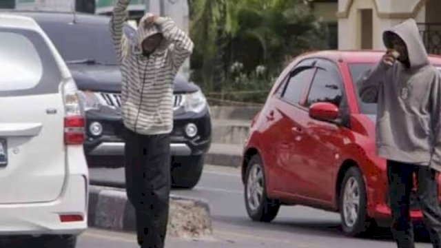 Ilustrasi Pak Ogah. Dok. Dishub Makassar