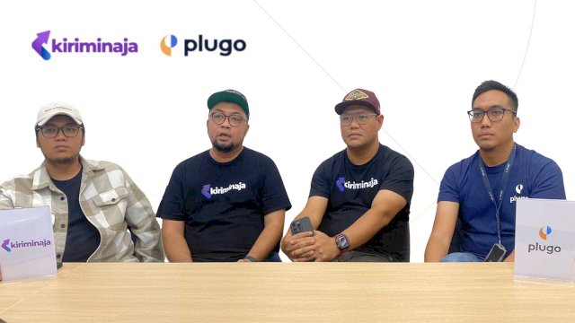 KiriminAja dan Plugo berkolaborasi untuk memajukan UMKM di Indonesia.Foto:istimewa 