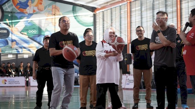 Danny Pomanto saat membuka Rajawali Basketball Cup (RBC) 2023 di Ciputra Basketball Court, Senin, (31/07/2023)