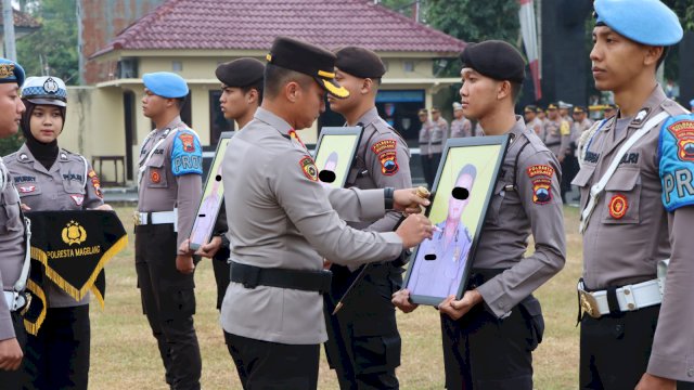 Kapolresta Magelang Pimpin Upacara Pemecatan 3 Anggota Polri