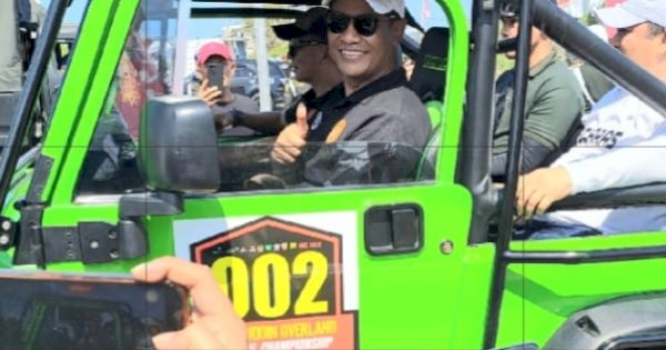 Andi Amran dan Pangdam XIV Hasanuddin Naik Mobil Offroad ke Hotel Pantai Gapura