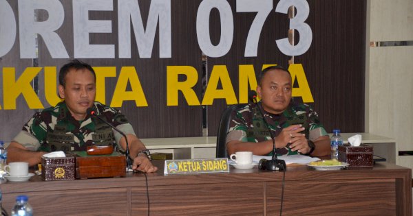Danrem 073/Makutarama Pimpin Sidang Pankar