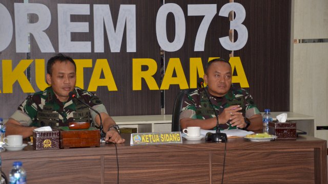 Danrem 073/Makutarama Pimpin Sidang Pankar