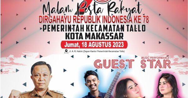 Pesta Rakyat Kecamatan Tallo Hadirkan Artis Jebolan Dangdut Akademi