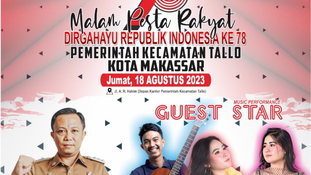 Pesta Rakyat Kecamatan Tallo Hadirkan Artis Jebolan Dangdut Akademi
