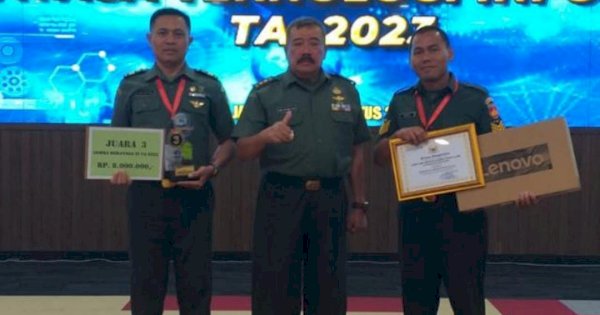 Membanggakan! Anggota Kodam IV/Diponegoro Raih Juara 3 dalam Lomba Rekayasa Teknologi Informasi TNI AD