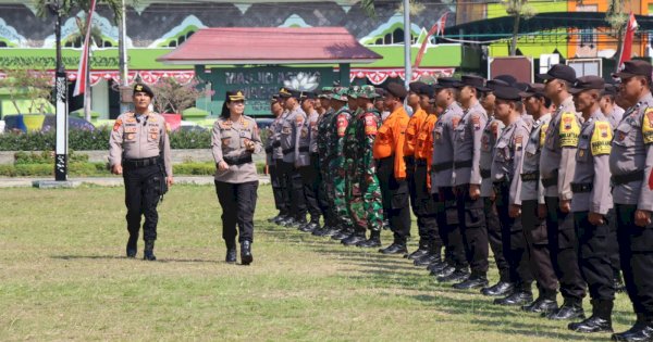 Satgas Penanggulangan Kebakaran Demonstrasi di Hadapan Kapolres Magelang Kota