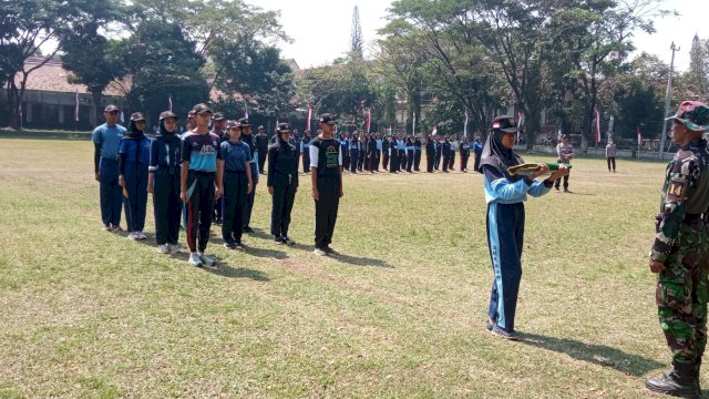 Latihan Paskibra Muntilan Masuki Hari ke-20, Koramil Terjunkan 3 Pelatih Handal