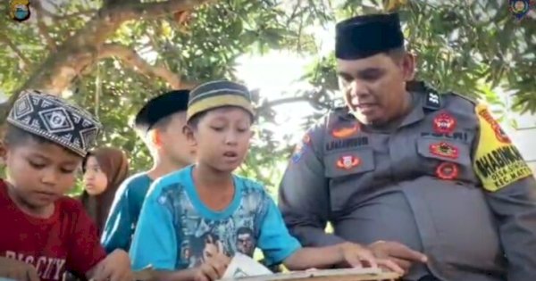 Aksi Mulia Aiptu H. Hasanuddin: Bantu Anak-anak Desa Siwolong Polong dengan Pendidikan Agama dan Al Quran