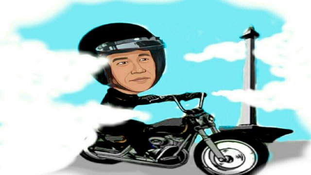 Karikatur polusi di Jakarta (Dodi/harian.news)