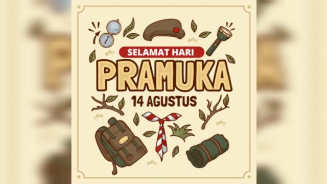 Image kekinian memperingati Hari Pramuka 2023. Foto:freepik.com