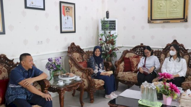 Bupati Kepulauan Selayar ,Basli Ali saat menerima kunjungan tim BPKP Perwakilan Provinsi Sulsel.Foto:ist