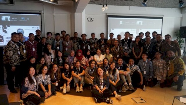 Peserta Simposium Persatuan Pelajar Indonesia Dunia ke XV di CIC Roterdam Belanda. Foto:istimewa 