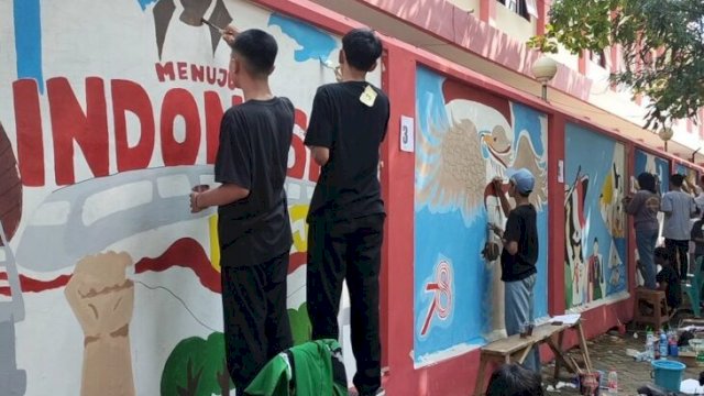 Pelajar di kabupaten Batang atasi Vandalisme melalui kompetisi Mural. Foto:ist