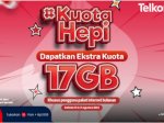 Nikmati Internet Sepuasnya dengan Promo #KuotaHepi Telkomsel: Ekstra Kuota 17GB,Gaes