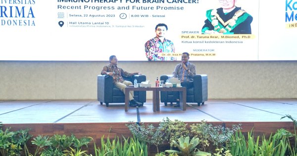 Prof Taruna Bawakan Kuliah Umum di UNPRI Medan, Bahas ‘Immunotherapi for Brain Cancer’