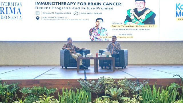 Prof Taruna Bawakan Kuliah Umum di UNPRI Medan, Bahas ‘Immunotherapi for Brain Cancer’