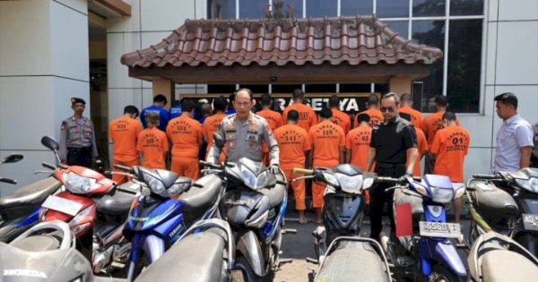 Polda DIY Ungkap 23 Kasus Curanmor dengan 29 Tersangka di Agustus 2023