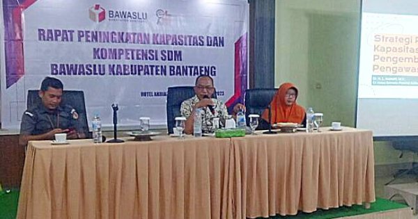 Bawaslu Kabupaten Bantaeng Tingkatkan Kapasitas SDM Jelang Pemilu 2024