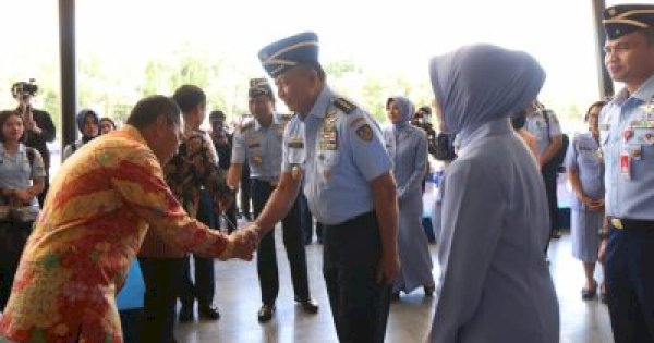 Danny Dampingi KASAU di Peresmian Kantor Lanud Sulhas