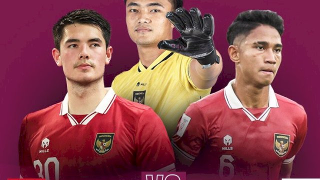 Timnas Indonesia U-23 malam ini kontra Timnas Taiwan. Foto:ist