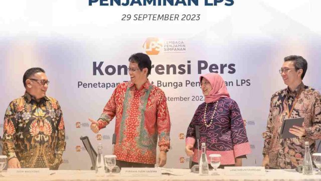 konferensi pers Penetapan TBP Periode September 2023, di Jakarta, Jumat, 29 September. Foto:twitter@lps_idic