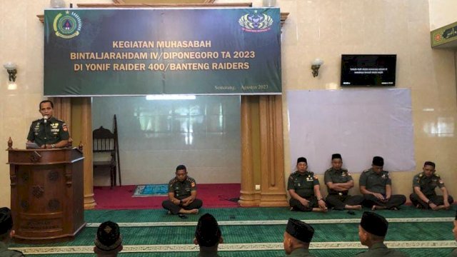 Bintaljarahdam IV/Diponegoro Gelar Muhasabah