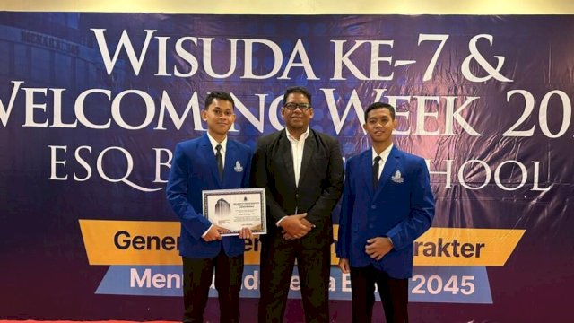 Dua siswa terbaik Kabupaten Gowa raih beasiswa di ESQ Business School .Foto:ist