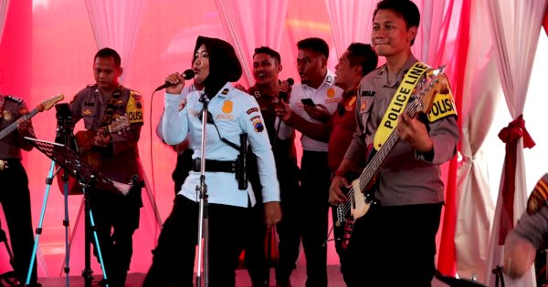 Borobudur Police Band Meriahkan Rakernis Baharkam Polri