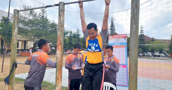 Cek Kebugaran, Anggota Polresta Magelang Tes Kesamaptaan Jasmani