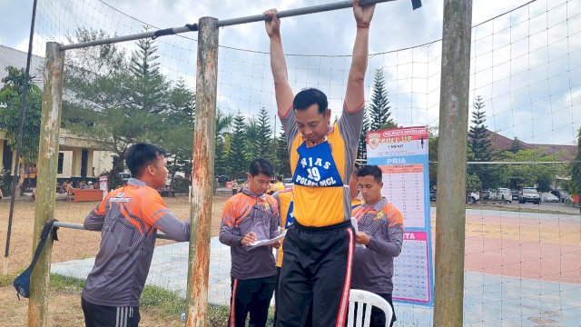 Cek Kebugaran, Anggota Polresta Magelang Tes Kesamaptaan Jasmani