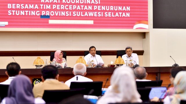 Pimpin Rakor Penanganan Stunting, Pj Gubernur Bahtiar Minta Semua Pihak Terlibat