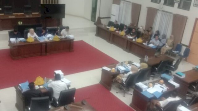 Rapat Banggar DPRD Gowa bahas utang RSUD Syech Yusuf.Foto:ist