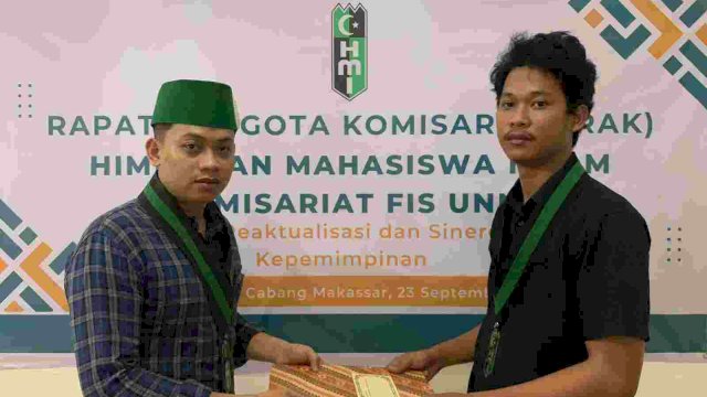Saipul Iman terpilih sebagai Ketua Umum HMI Komisariat FIS UNM Foto:ist