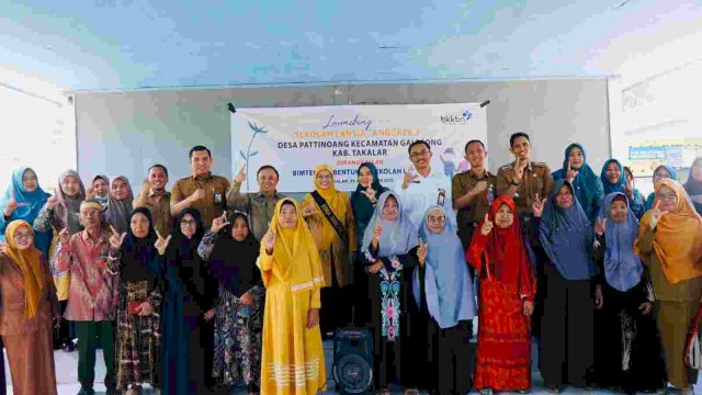 Peluncuran Sekolah Lansia pertama di Desa Pattinoang Kecamatan Galesong. Foto:ist