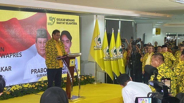 Hasil Rapimnas Golkar dukung Gibran Rakabuming Raka sebagai Cawapres Prabowo Subianto. Foto:Ist 