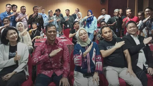 Muhammad Rheza menghadiri Pelatihan Inkubator Koperasi yang diselenggarakan oleh Kementerian Koperasi dan UKM Republik Indonesia. Kegiatan berlangsung di Hotel Swissbell In Panakkukang Makassar, Kamis (12/10/2023).