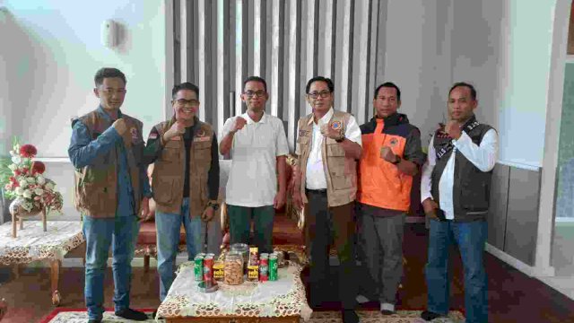 Pj Bupati Takalar Dr Setiawan Aswad menerima tim verifikasi BNPB. Foto:ist