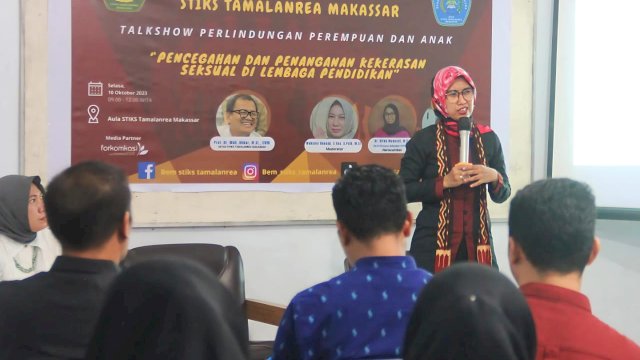 Talkshow Perlindungan Perempuan dan Anak, STIKS Tamalanrea Makassar Hadirkan Stafsus Menteri PPPA