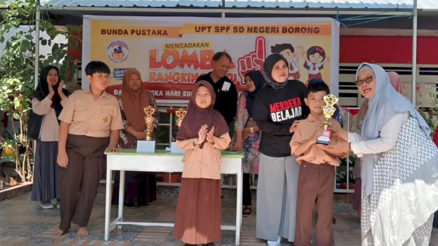 Peringati Hari Sumpah Pemuda, Bunda Pustaka SD Negeri Borong Makassar Gelar Lomba Rangking 1