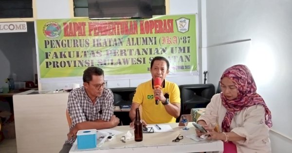 IKA Pertanian ’87’ UMI Resmi Bentuk Koperasi Demi Kesejahteraan Anggota