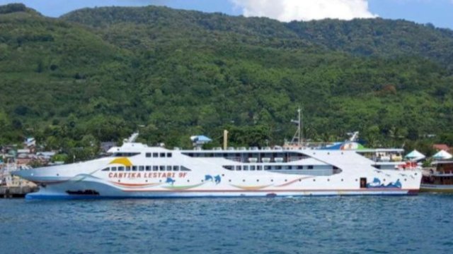 KM Cantika Lestari 9F siap layani pelayaran Bulukumba - Selayar via pelabuhan Leppe’e - Benteng Selayar. Foto:Ist 