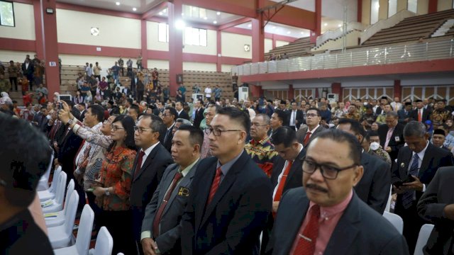 Danny Hadiri Pengukuhan Profesor Kehormatan Pius Lustrilanang, Ini Pesannya