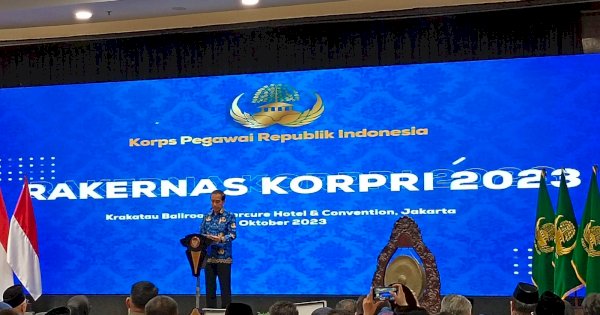 Hadiri Raker KORPRI, Jokowi Ceritakan Perjalanan Karir Politik hingga Jadi Presiden