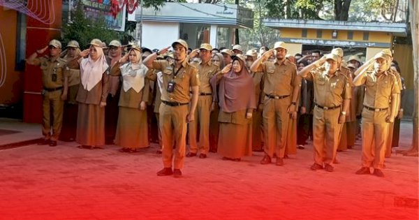 Pimpin Apel, Camat Manggala Harapkan Tingkatkan Kedisiplinan