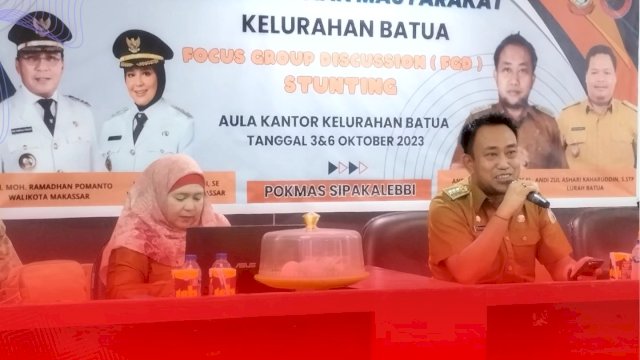FGD Stunting di Batua, Camat Manggala Berikan &#8216;Oleh-oleh&#8217; Zero Stunting