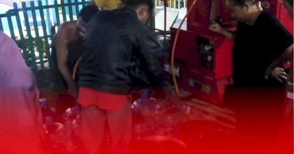 Damtor Manggala Layani Kebutuhan Air di Kampung Baru Antang