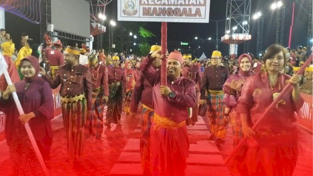 HUT ke 416 Makassar, Camat Manggala Utus 400 Peserta di Carnaval Budaya