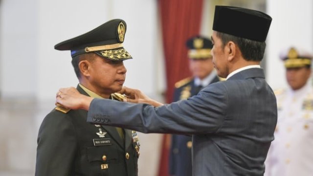 Agus Suniyanto dilantik resmi jadi Panglima TNI. Foto: ist